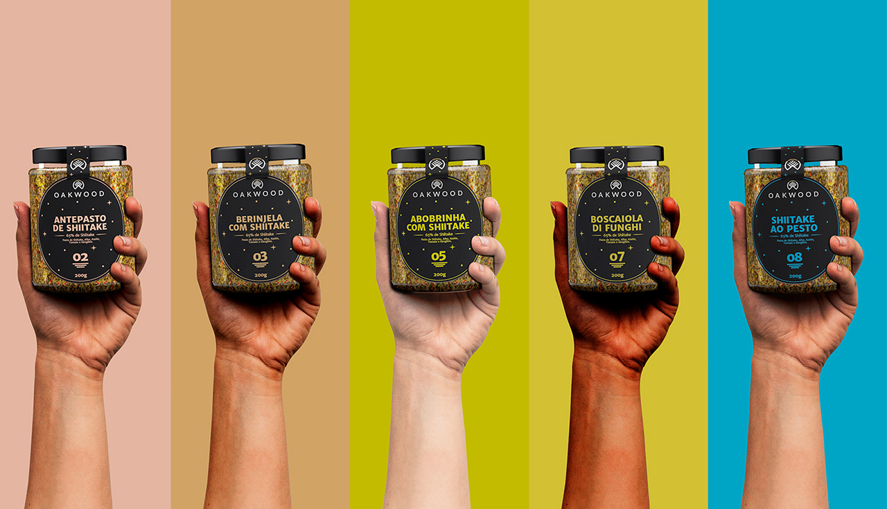 Linha de produtos Oakwood apresentada em cinco versões coloridas